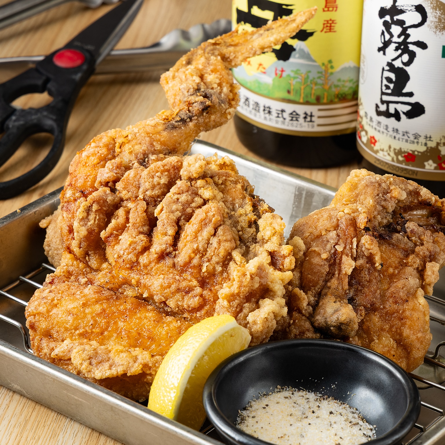 ひな鶏の半身唐揚げ